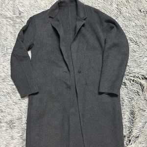 Uniqlo Gray Long Coat light weight